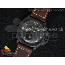 PAM617 R Luminor 1950 DLC SF California Dial on Thick Brown Leather Strap P.3000 Super Clone