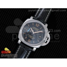 PAM1392 S ZF 1:1 Best Edition Black Dial on Black Leather Strap P9010