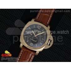 PAM393 P Ladies RG ZF 1:1 Best Edition on Brown Leather Strap P9000