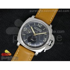 PAM127 E ZF 1:1 Best Edition on Brown Leather Strap A6497 with Y-Incabloc