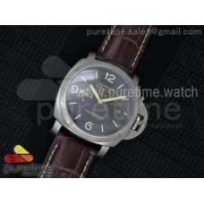 PAM351 Q V6F 1:1 Best Edition Lite on Brown Leather Strap P9000