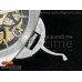 Luminer 47mm SS Skeleton White Skull Dial on Brown ASSO Strap A6497