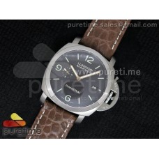 PAM351 P ZF 1:1 Best Edition on Brown Leather Strap P9000