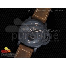 PAM441 O Real Ceramic VSF 1:1 Best Edition on Brown Asso Strap P.9001 Super Clone V2