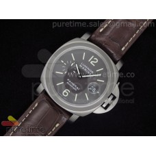 PAM240 Titanium Brown Dial on Deep Brown Leather Strap A7750