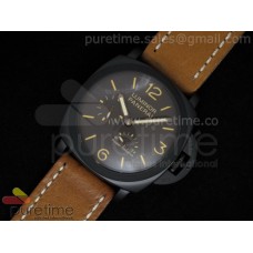 Luminer Power Reserve PVD Brown Dial on Brown Leather Strap