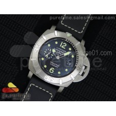 PAM285 K Titanium Lite V6F 1:1 Best Edition on Black Kevlar Diving Strap A23J