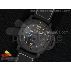 PAM616 Carbotech V6F Best Edition on Black Kevlar Diving Strap P9000