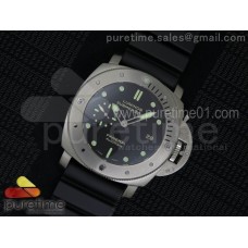 PAM305 L Titanium Lite V6F 1:1 Best Edition on Black Rubber Strap P9000