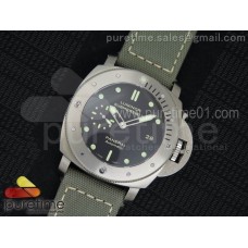 PAM305 L Titanium V6F 1:1 Best Edition on Gray Kevlar Diving Strap P9000