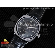 PAM388 O VSF 1:1 Best Edition Black Dial on Black Leather Strap P.9000 Super Clone V2