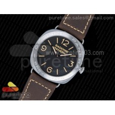 PAM685 Acciaio Brevettato SF Best Edition Black Dial on Brown Leather Strap P.3000 Super Clone