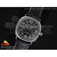 PAM261 N Black Dial on Genuine Black Crocodile Strap A6497