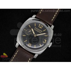 PAM322 Black Dial on Brown Lether Strap A6497