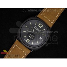 PAM384 Radiomir 8 Days PVD on Hand-Stitched Brown Leather Strap A23J