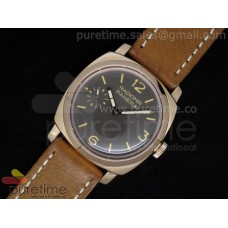 Radiomir RG Brown Dial on Brown Leather Strap A6497