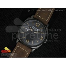 PAM532 P Radiomir 1940 3 DAYS PANERISTI FOREVER Black Dial on Brown Asso Strap A6497