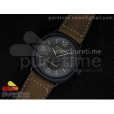 PAM505 O Radiomir Composite Black Seal ZF 1:1 Best Edition on Brown Asso Strap P.9000