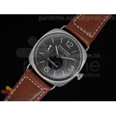 Radiomir Black Seal SS on Brown Leather Strap A6497