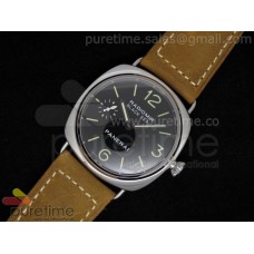 Radiomir Black Seal SS Black Dial on Brown Leather Strap A6497