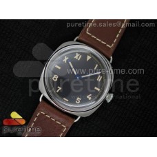 PAM448 O ZF 1:1 Best Edition on Thick Brown Leather Strap P.3000 Super Clone V2