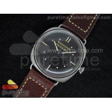 PAM449 O SF Batton Dial on Thick Deep Brown Leather Strap P.3000 Super Clone