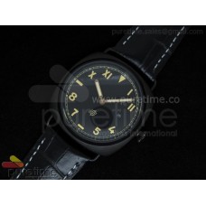 PAM424 California 3 Days PVD on Black Leather Strap